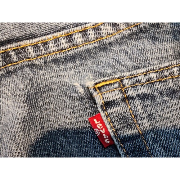 LEVI LEVIS 550 RELAXED FIT MEN'S JEANS SIZE 38 X 32  RED TAB - Picture 6 of 13